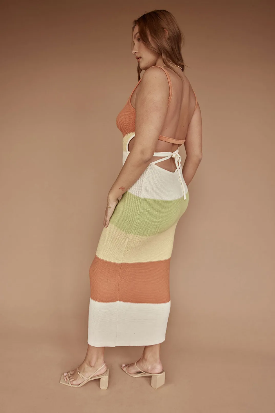 Back In|SABO London Knit Dress-Earth