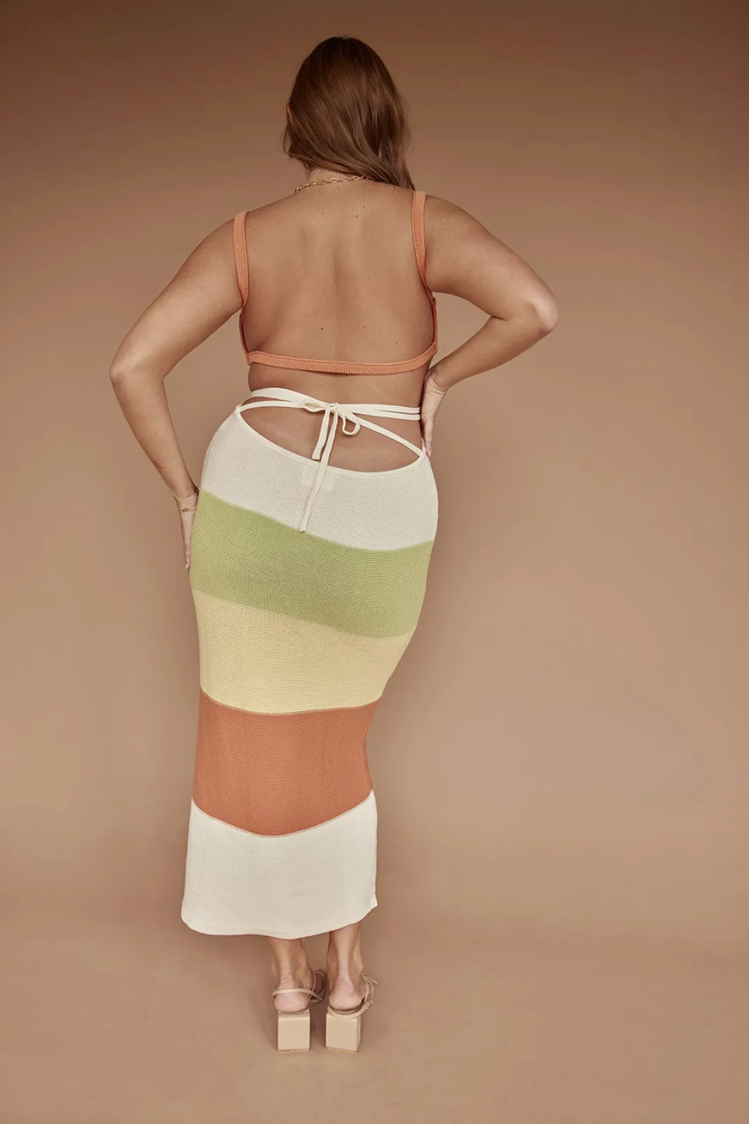 Back In|SABO London Knit Dress-Earth