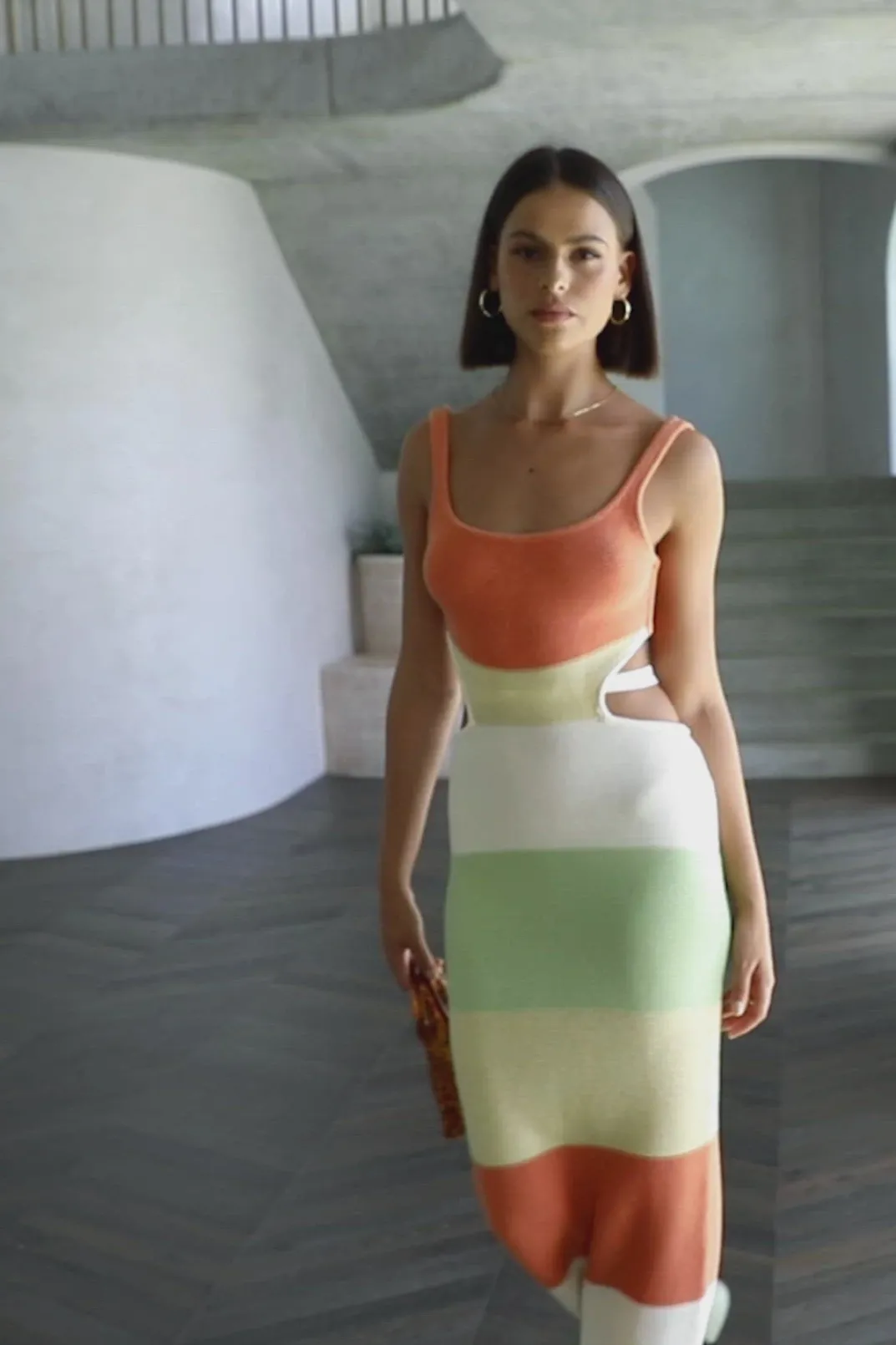 Back In|SABO London Knit Dress-Earth