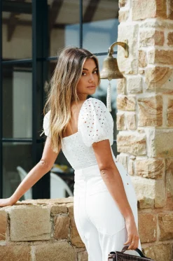 Sets|SABO Lucienne Eyelet Top