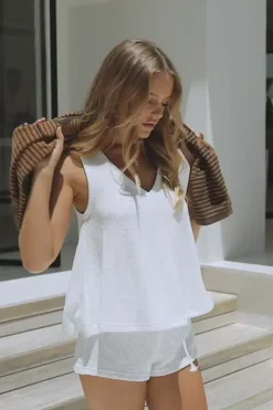 Sets|SABO Lyla Knit Tank-Cream