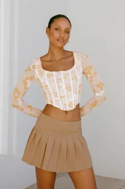 Tops|SABO Majella Corset Top-Smudge Ditsy