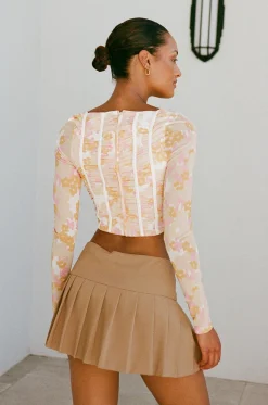 Tops|SABO Majella Corset Top-Smudge Ditsy