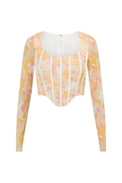 Tops|SABO Majella Corset Top-Smudge Ditsy