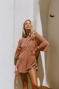 Playsuits|SABO Milena Playsuit-Biscotti