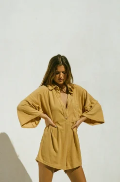 Playsuits|SABO Milena Playsuit-Toffee