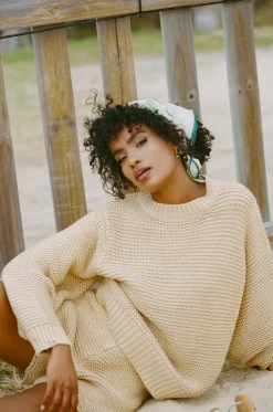 Sets|SABO Noelle Knit Sweater-Tan