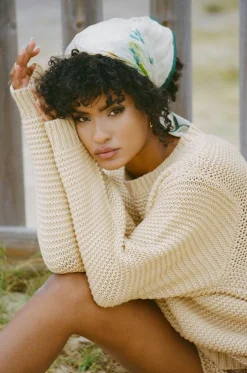 Sets|SABO Noelle Knit Sweater-Tan