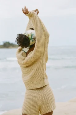 Sets|SABO Noelle Knit Sweater-Tan