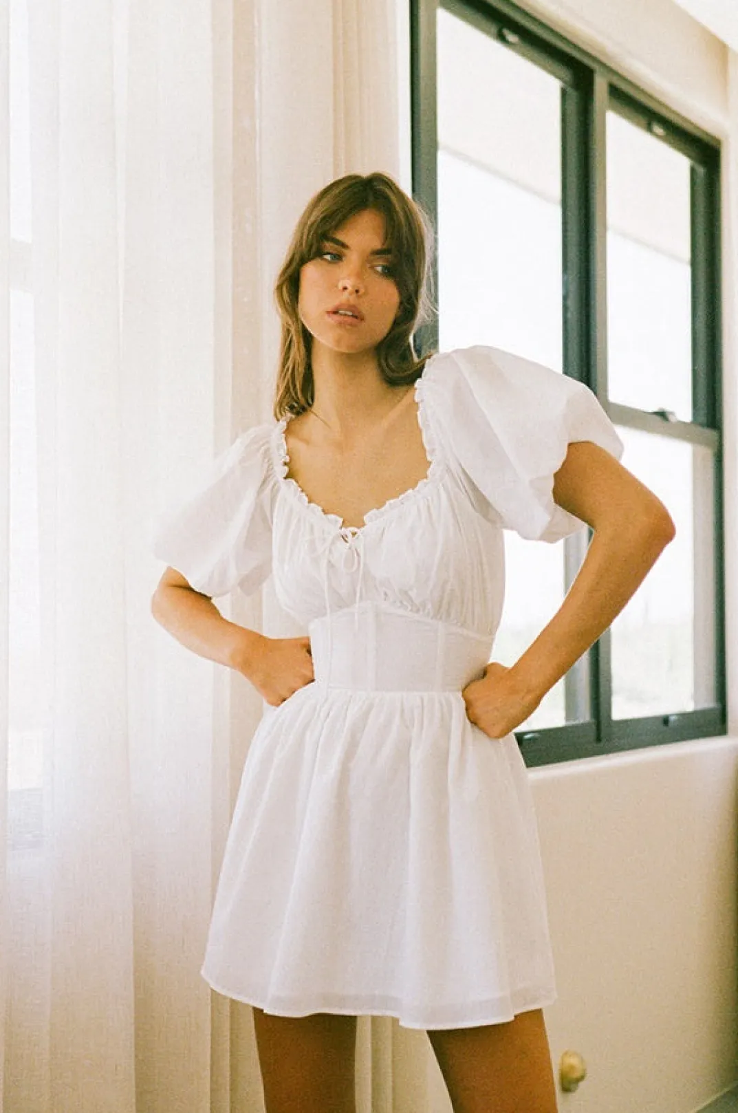 Back In|SABO Nyrobi Dress-White