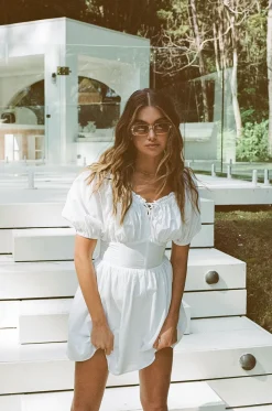 Back In|SABO Nyrobi Dress-White