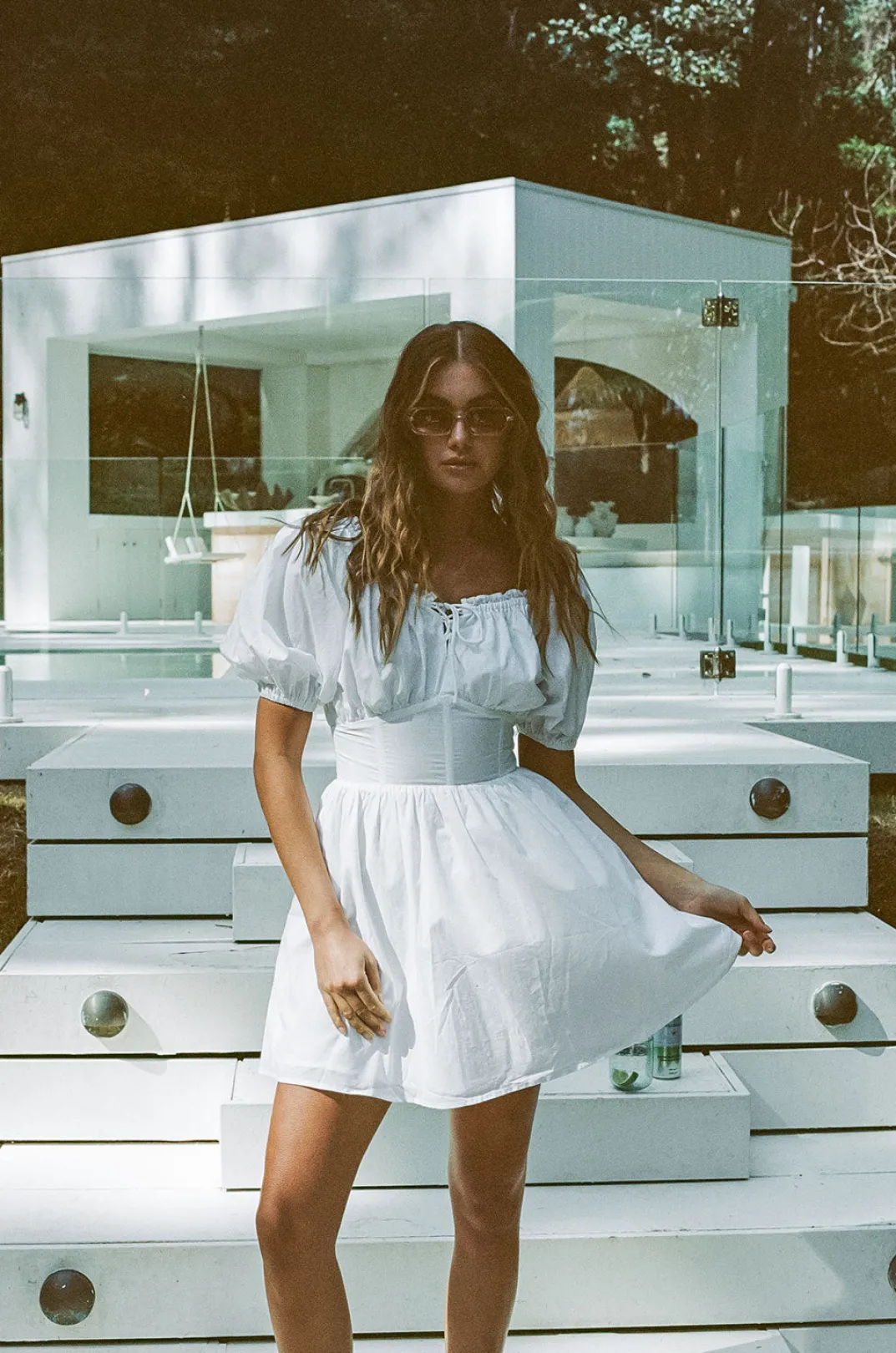 Back In|SABO Nyrobi Dress-White