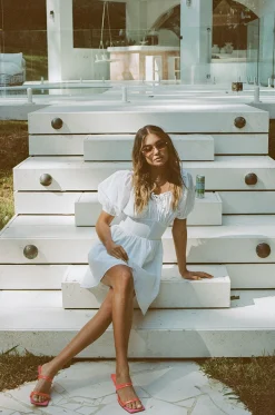 Back In|SABO Nyrobi Dress-White