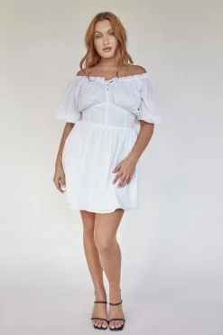 Back In|SABO Nyrobi Dress-White