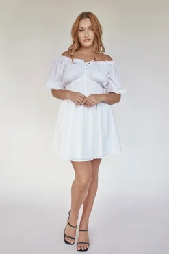 Back In|SABO Nyrobi Dress-White