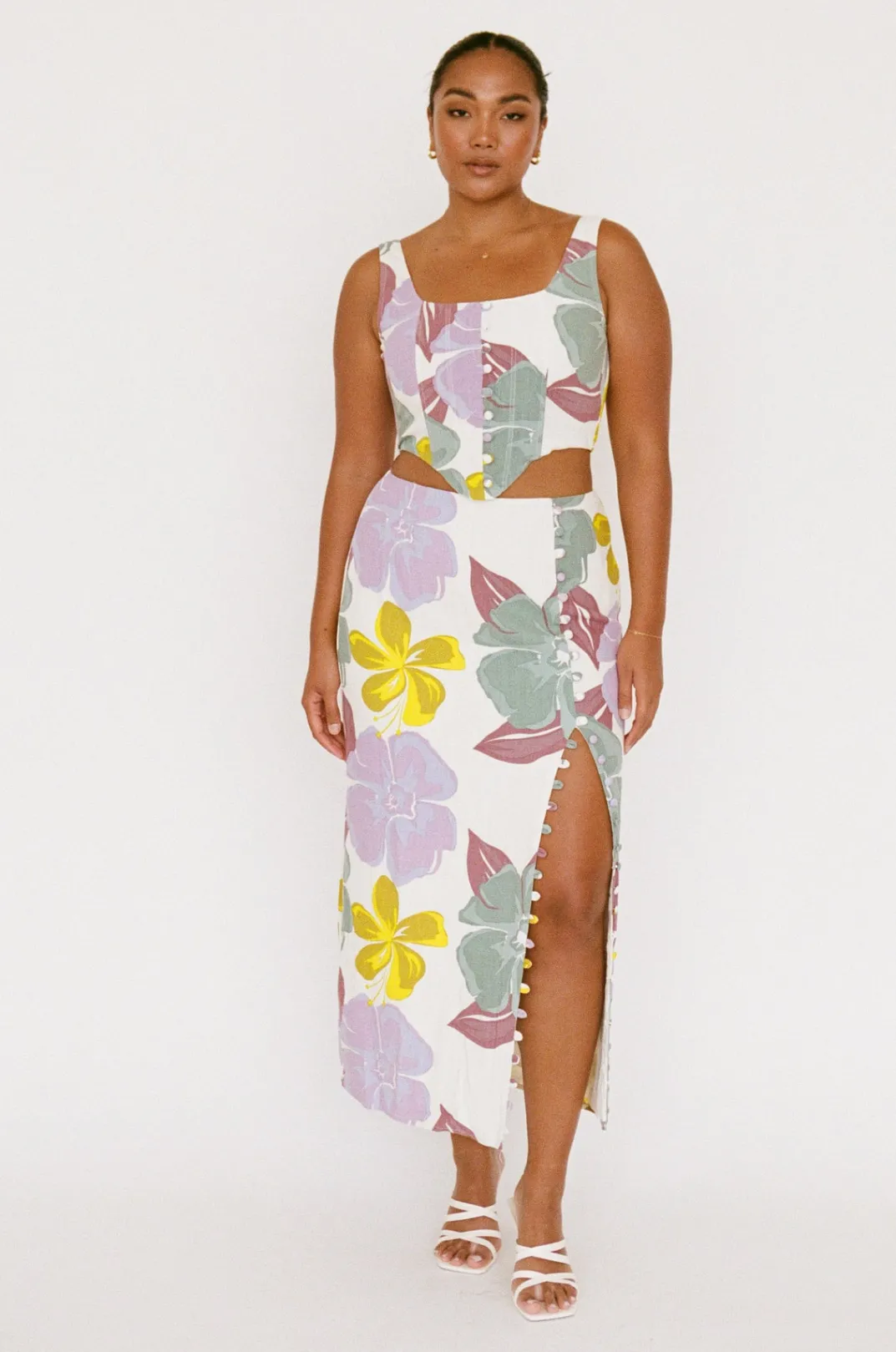 Sets|SABO Oralia Skirt-Royal Floral