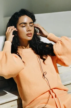 Sets|SABO Peach Knit Top