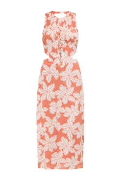 Dresses|SABO Peaches Backless Dress-Forest Floral