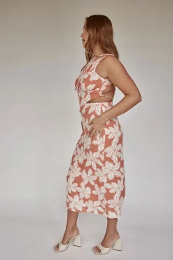 Dresses|SABO Peaches Backless Dress-Forest Floral