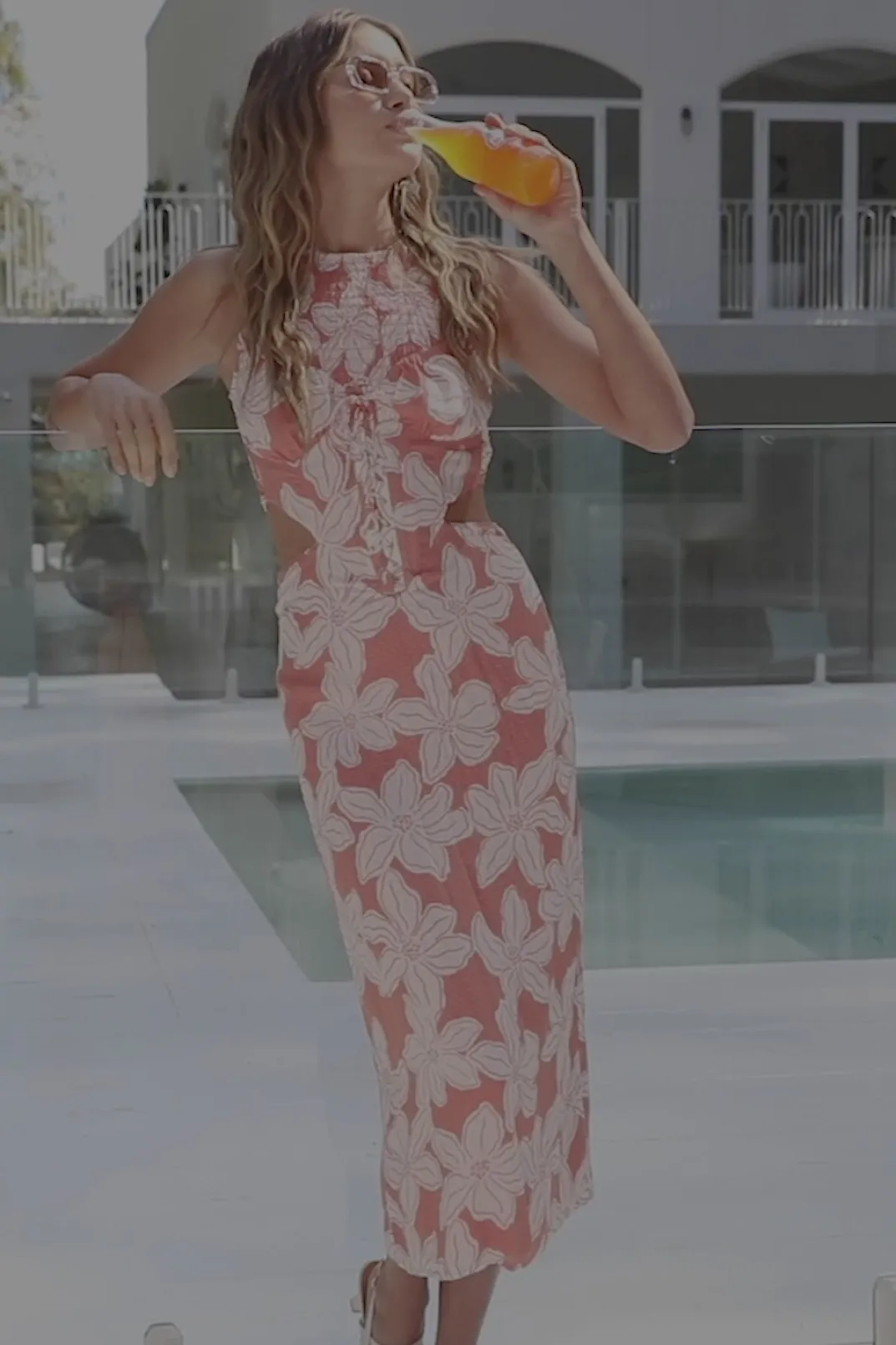 Dresses|SABO Peaches Backless Dress-Forest Floral