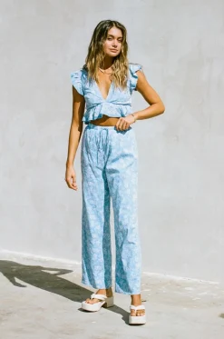 Sets|SABO Renata Resort Pants-Azure