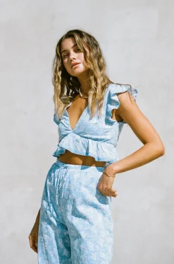 Sets|SABO Renata Resort Pants-Azure