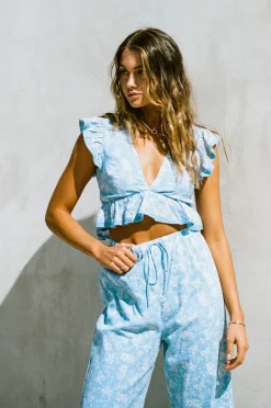 Sets|SABO Renata Resort Pants-Azure