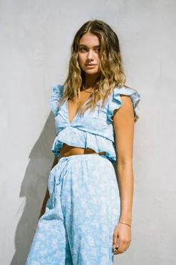 Sets|SABO Renata Resort Pants-Azure