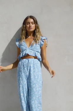 Sets|SABO Renata Resort Pants-Azure