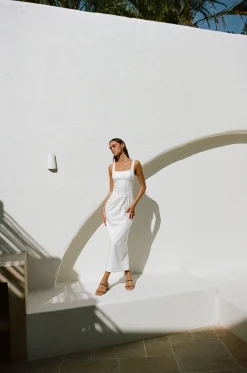 Dresses|SABO Ricardo Midi Dress-White