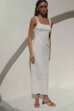 Dresses|SABO Ricardo Midi Dress-White