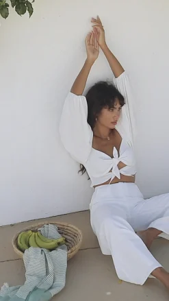 Sets|SABO Roza Pants-White