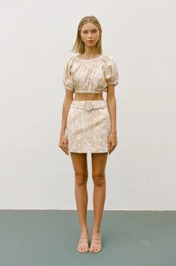 Sets|SABO Sakura Linen Skirt