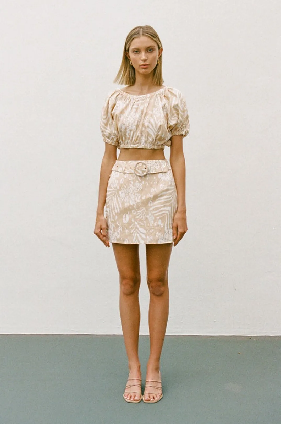 Sets|SABO Sakura Linen Skirt