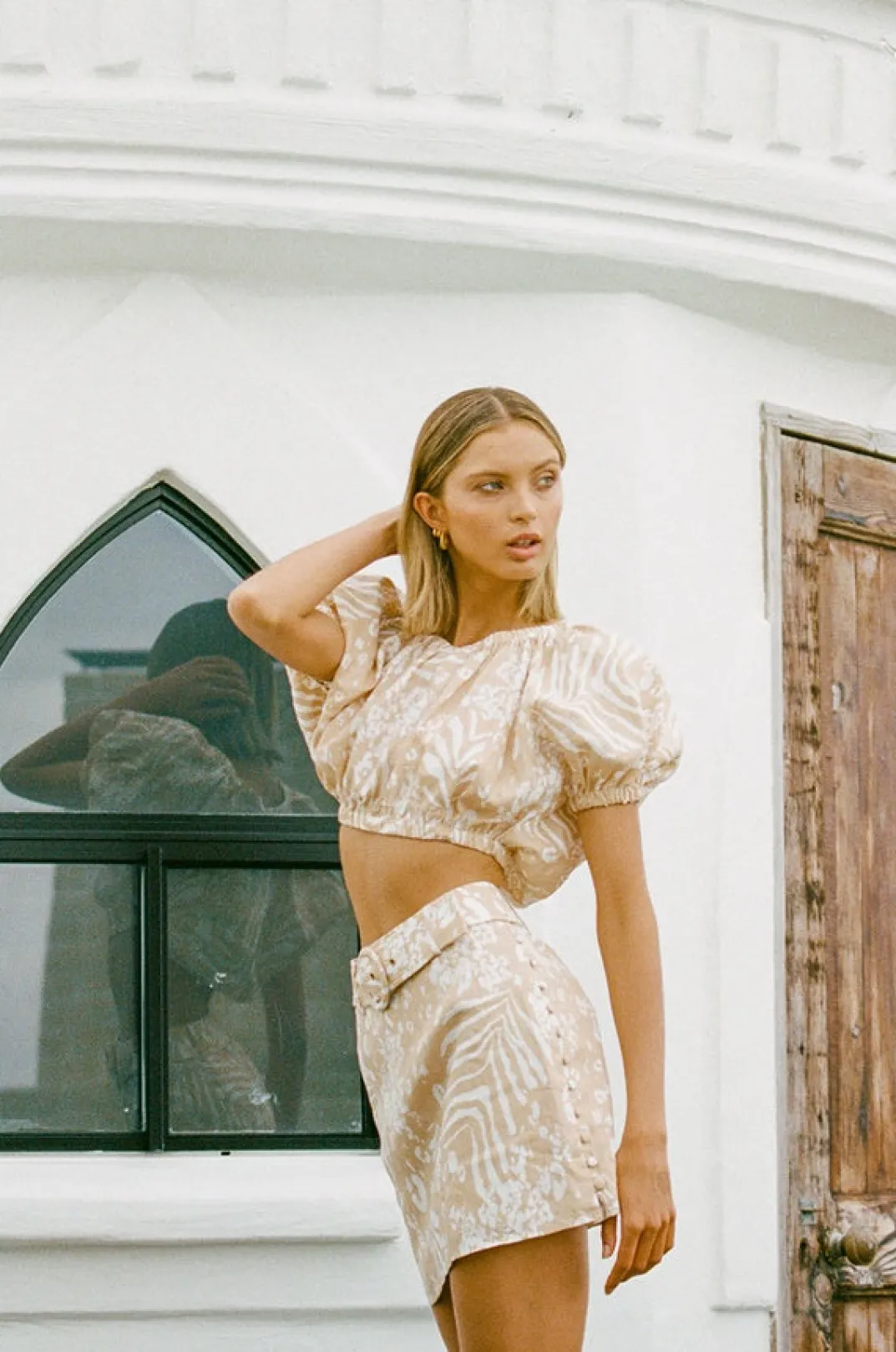 Sets|SABO Sakura Linen Skirt