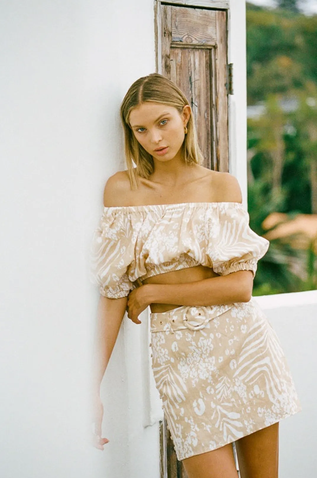 Sets|SABO Sakura Linen Skirt