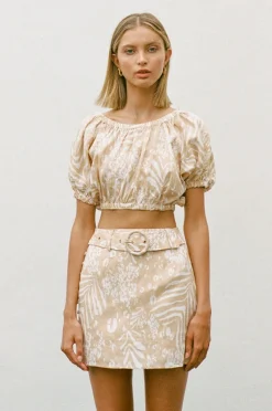 Sets|SABO Sakura Linen Skirt