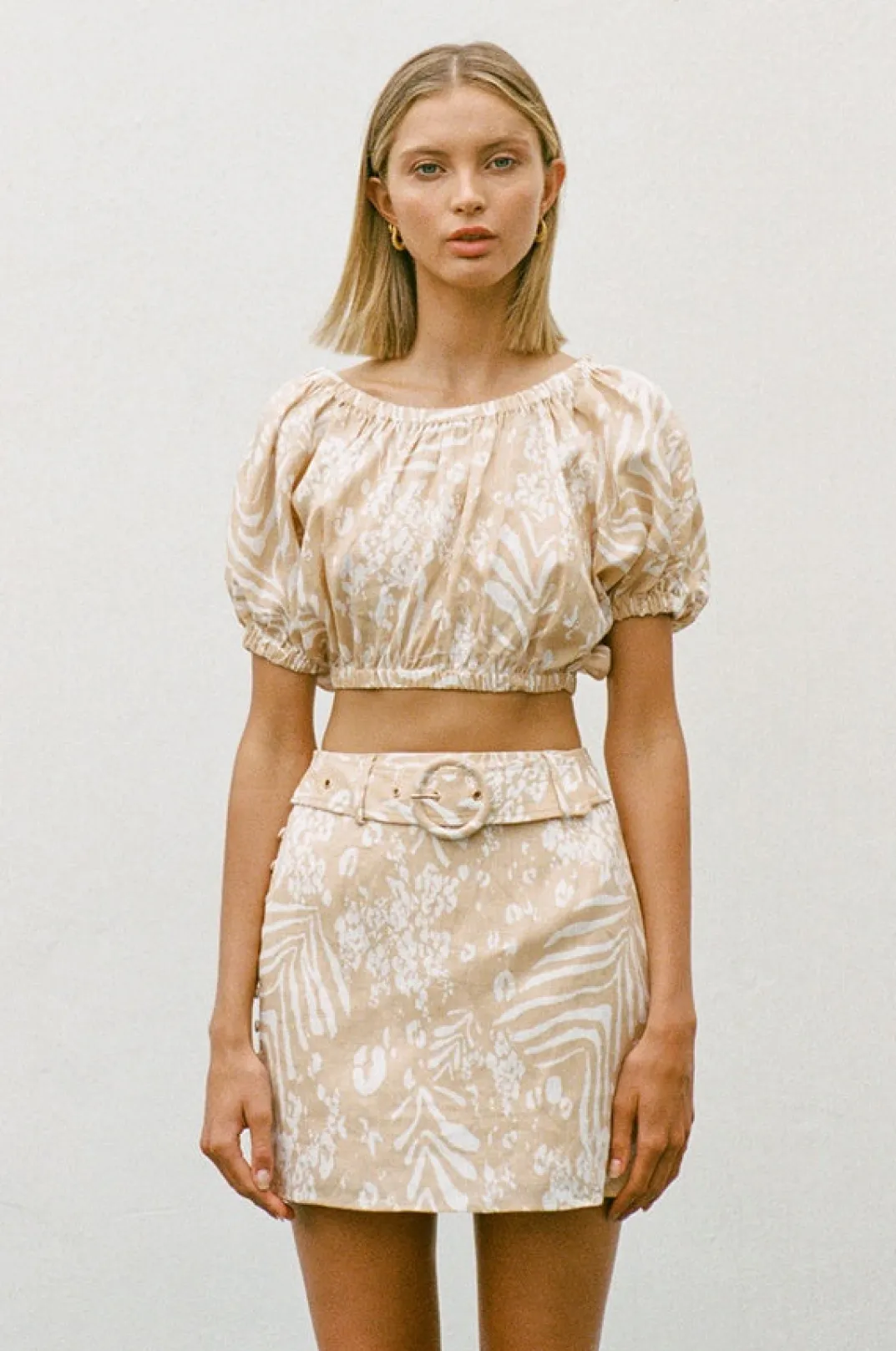 Sets|SABO Sakura Linen Skirt