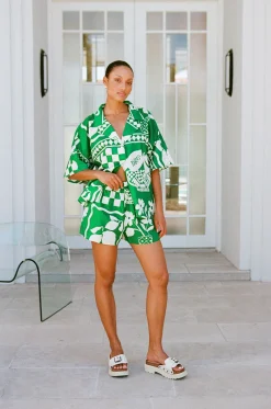 Sets|SABO Seona Top-Lemoni Green