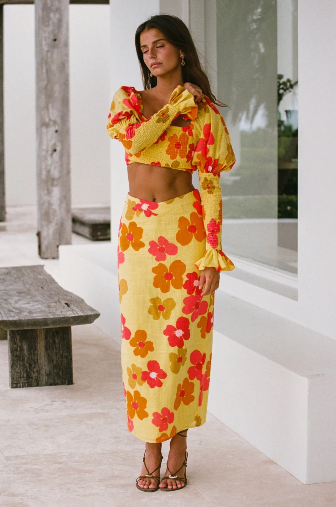 Sets|SABO Serina Midi Skirt