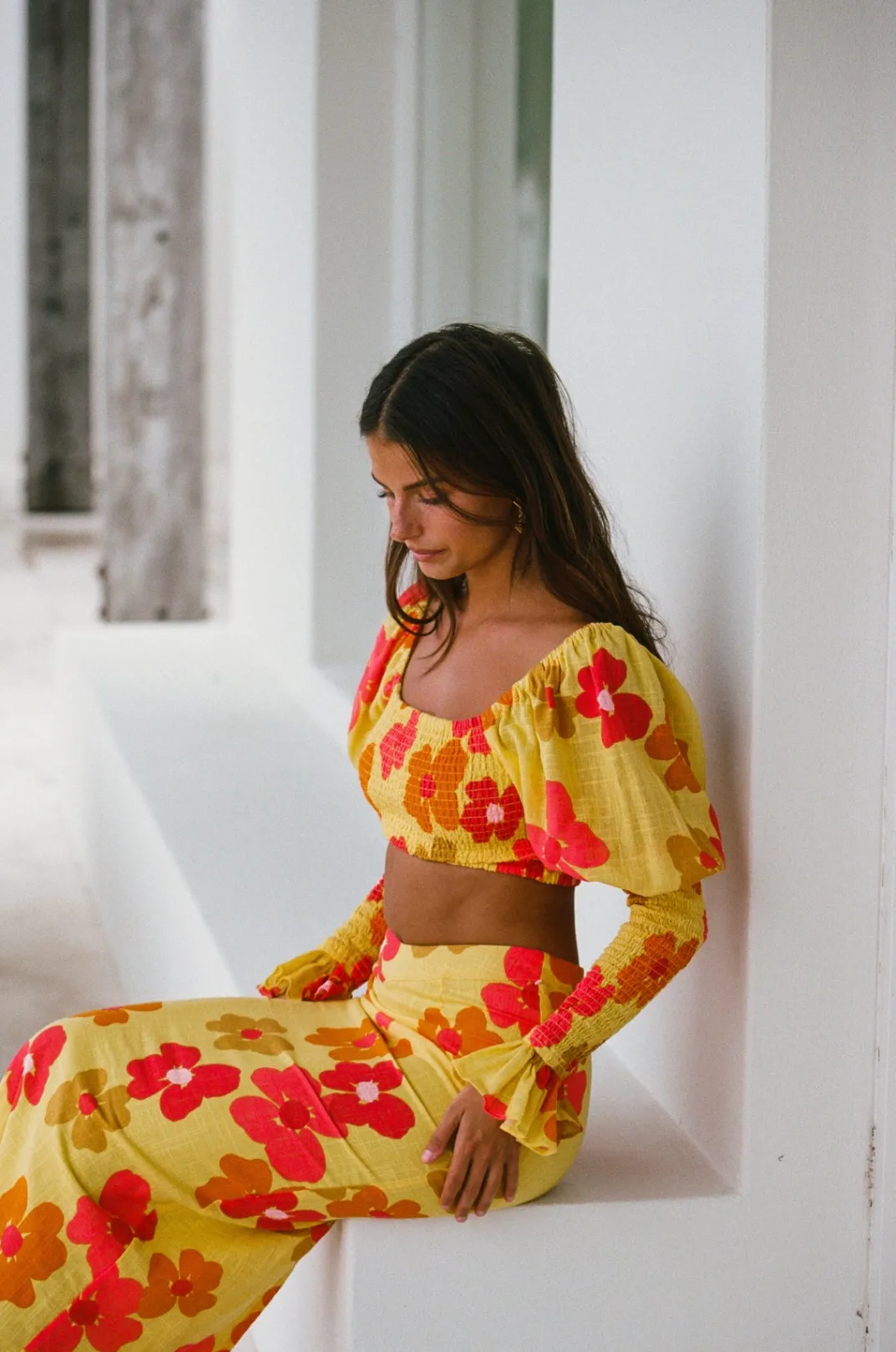 Sets|SABO Serina Shirred Top