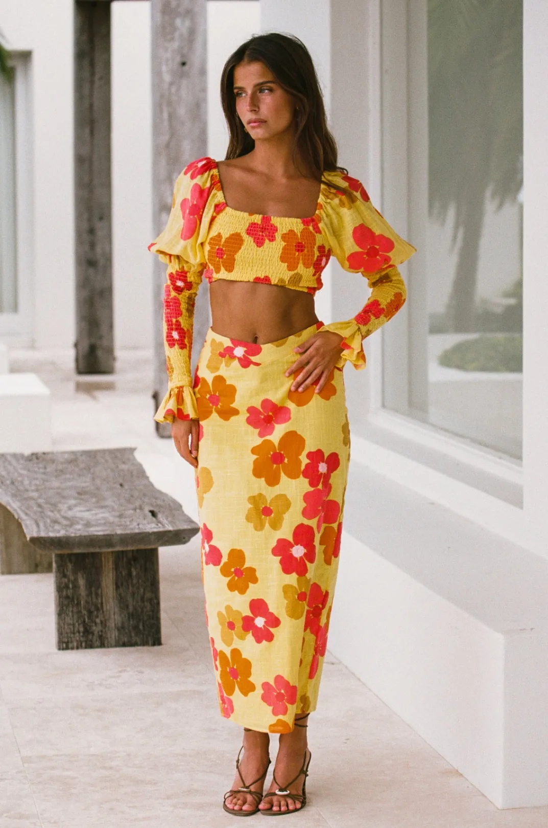 Sets|SABO Serina Shirred Top