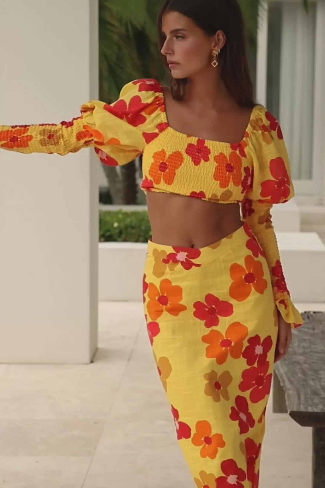 Sets|SABO Serina Shirred Top