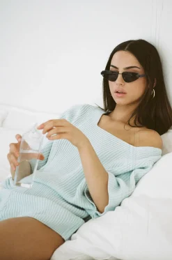 Sets|SABO Sevina Knit Top-Blue