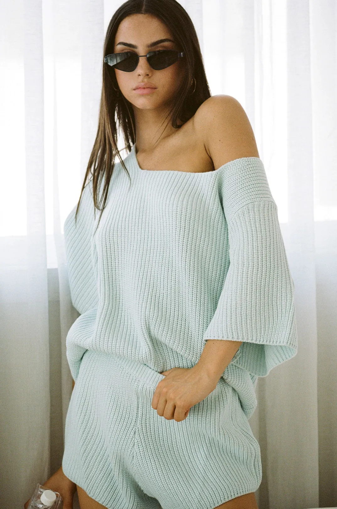 Sets|SABO Sevina Knit Top-Blue