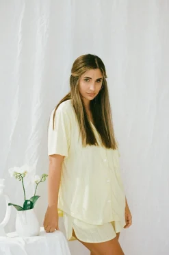 Sets|SABO Siesta Pj Shorts-Lemon