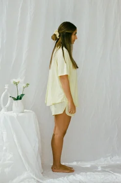 Sets|SABO Siesta Pj Shorts-Lemon