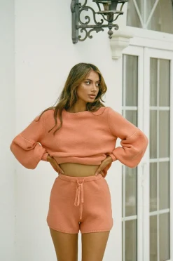 Sets|SABO Sunset Knit Shorts