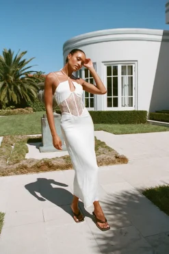 Dresses|SABO Teyah Midi Dress-White