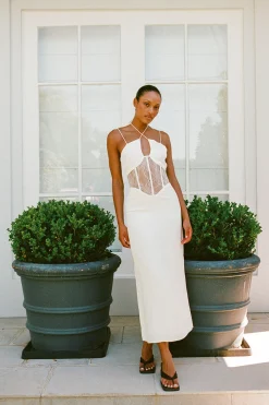 Dresses|SABO Teyah Midi Dress-White